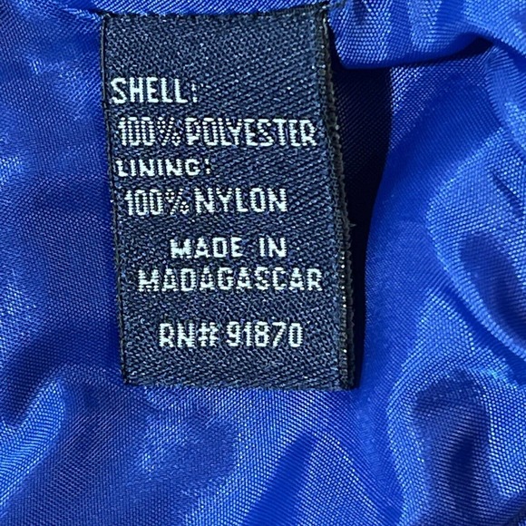 Pebble Beach Men’s Pull On Windbreaker Royal Blue Size L - Picture 5 of 5